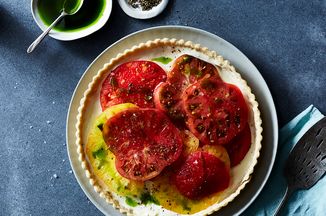 Heirloom Tomato and Lemon Mascarpone Tart Recipe on Food52