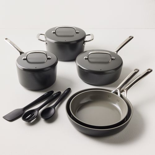 GP5 Colors Ceramic Nonstick 11-Piece Cookware Set, Cocoa