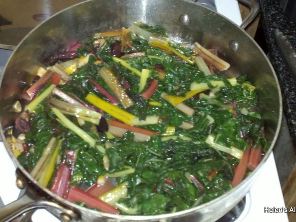 Sauteed Chard with Preserved Lemon and Olives