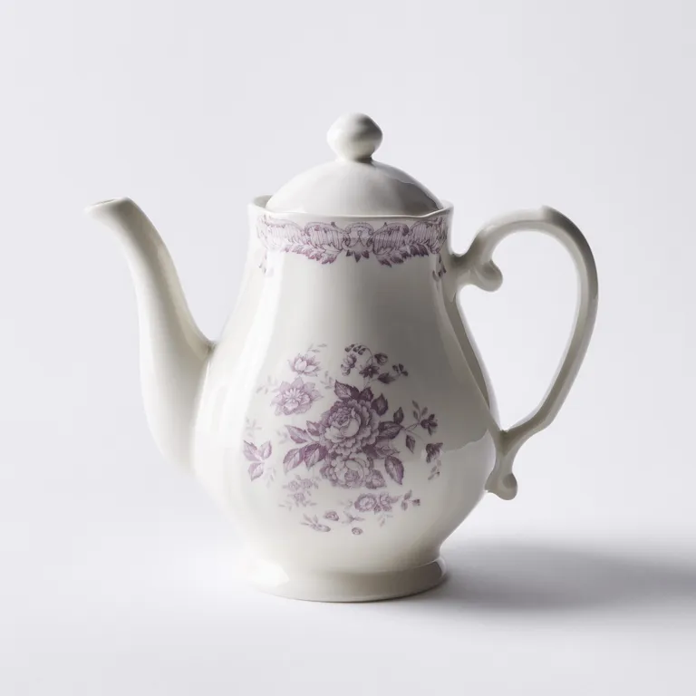 Bitossi Vintage-Inspired Floral Ceramic Teapot, Purple or Teal on Food52