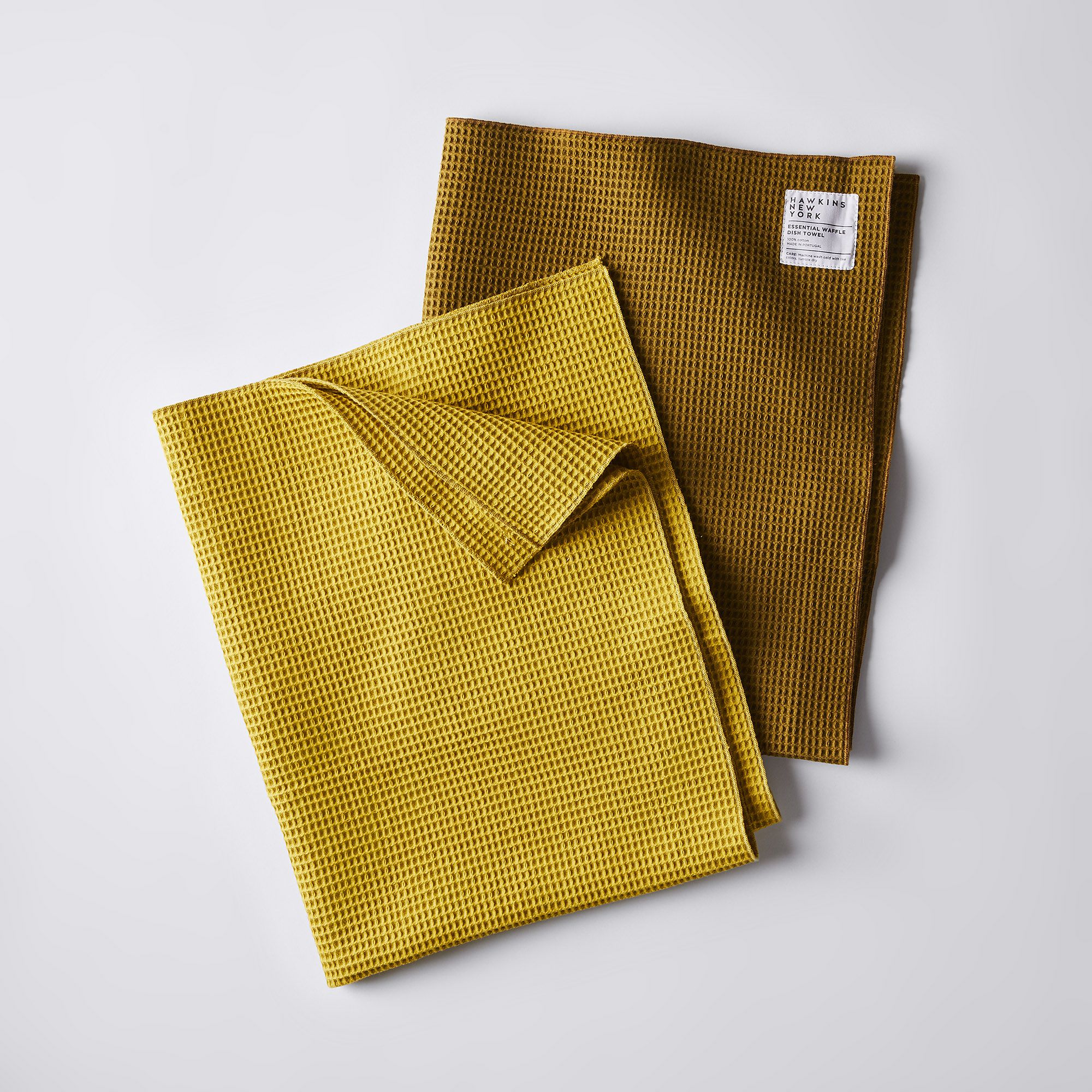 Everyday Living Solid Waffle Kitchen Towels - Yellow, 2 pk - Kroger