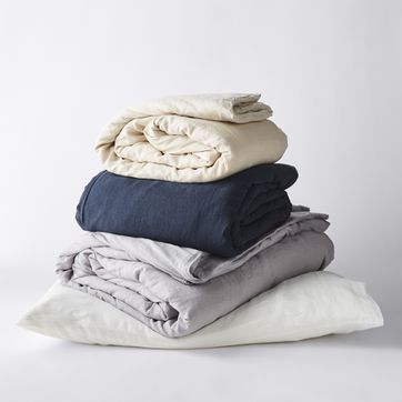 Weighted Blanket Linen Duvet Cover, How Do I Put A Duvet Cover On Weighted Blanket