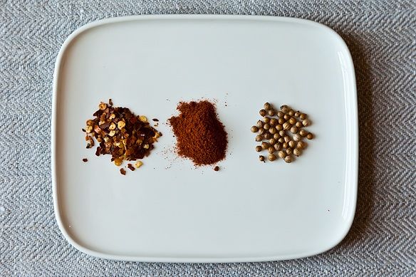 Coriander + Cayenne + Red Pepper Flakes