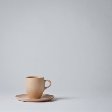 Linden Wood Cup and Saucer