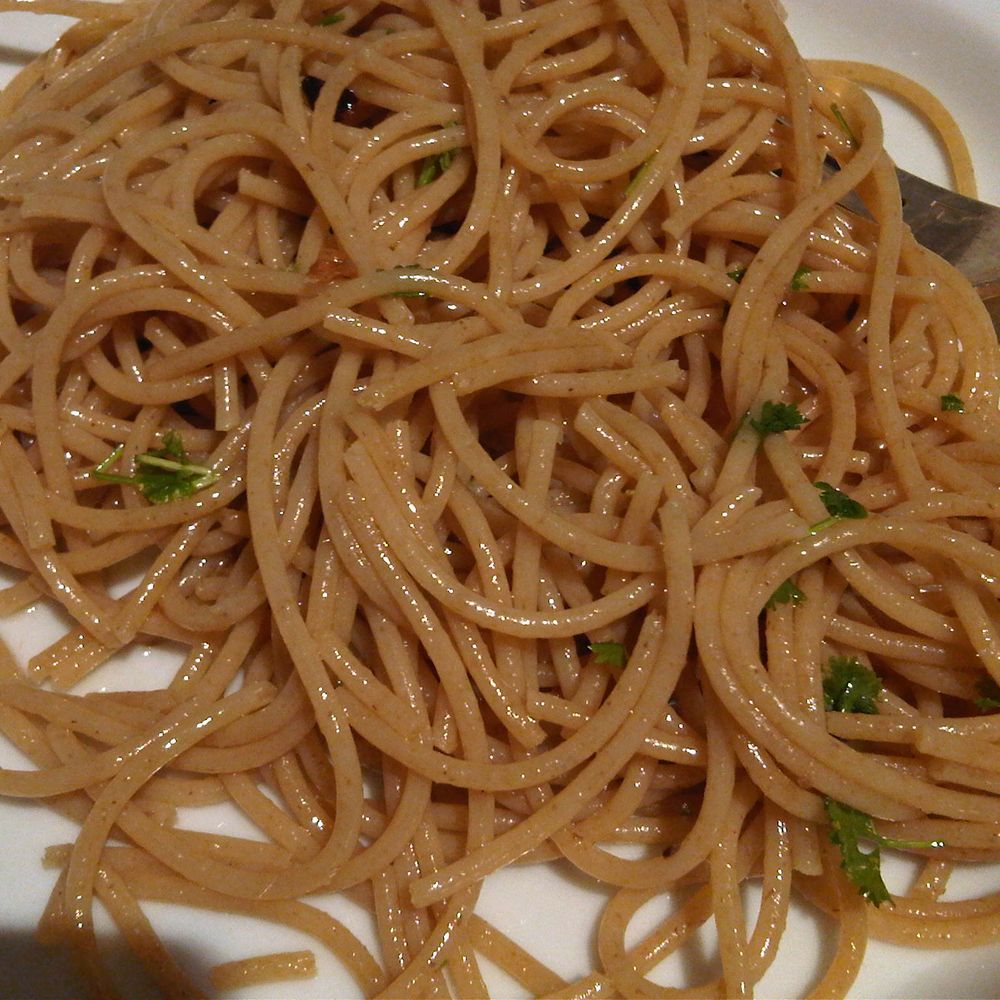 aglio olio e peperoncino (with small variation)