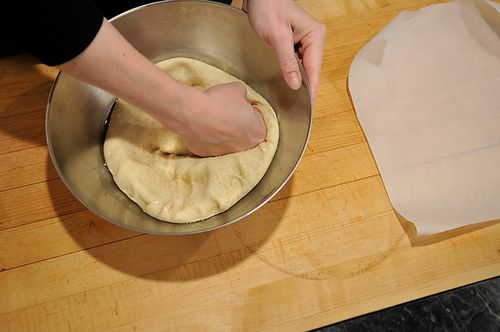 Punching dough
