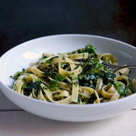 Herbs with pasta by Catherine