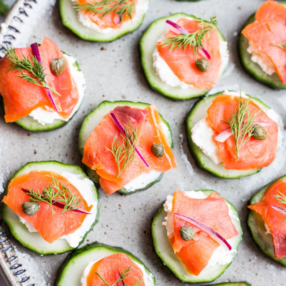 Smoked Salmon And Cucumber Canapés Recipe on Food52