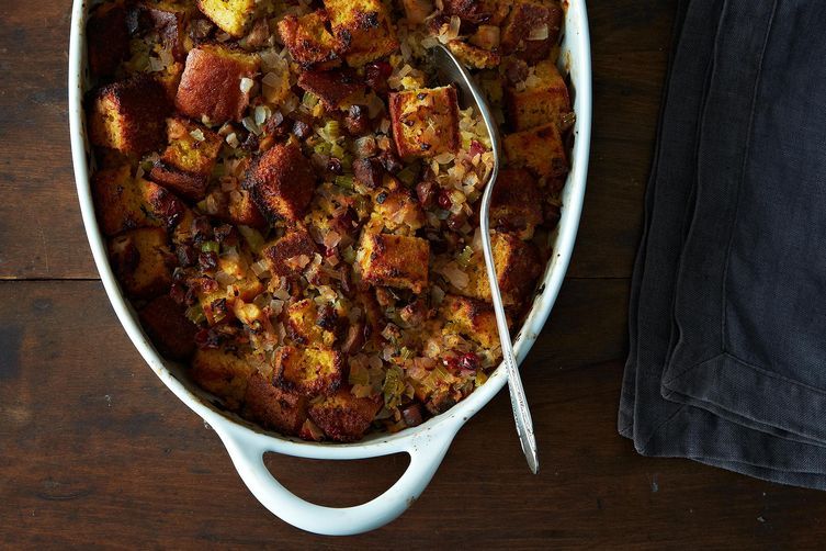 Andoulle Sausage Cornbread Stuffing from Food52