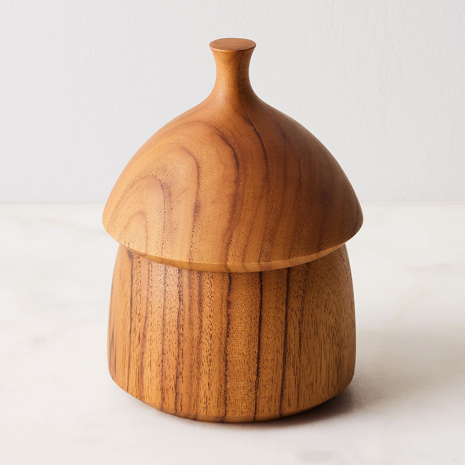 Teak Wood Spice Containers - Durable, Artisan-Made