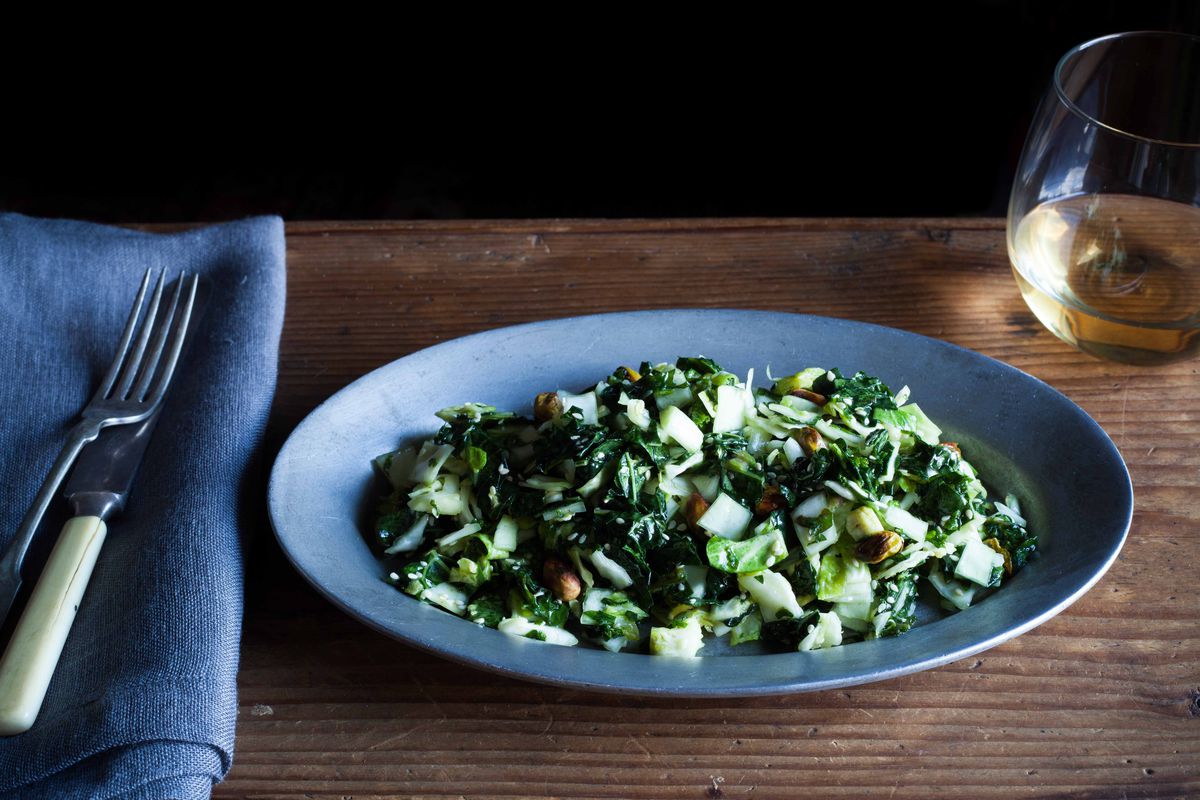 Kale, Cabbage, and Brussels Sprout Chopped Salad Recipe on Food52.