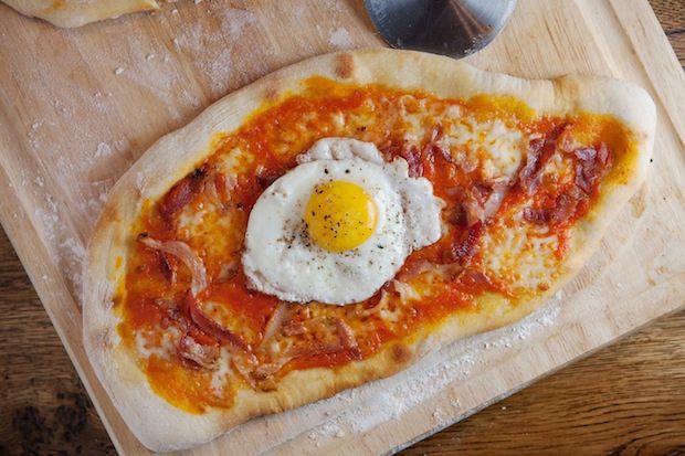 Breakfast pizza from FOod52