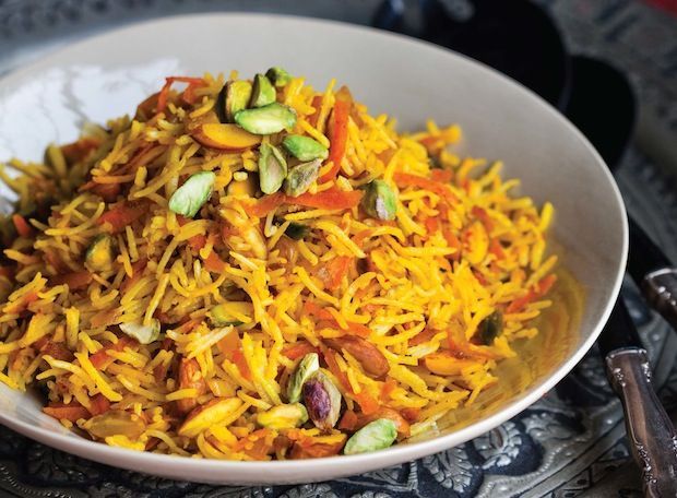 Sweet Rice with Carrots and Nuts