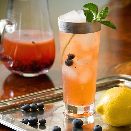 Tea Time Blueberry Bourbon Cocktail -  Food52
