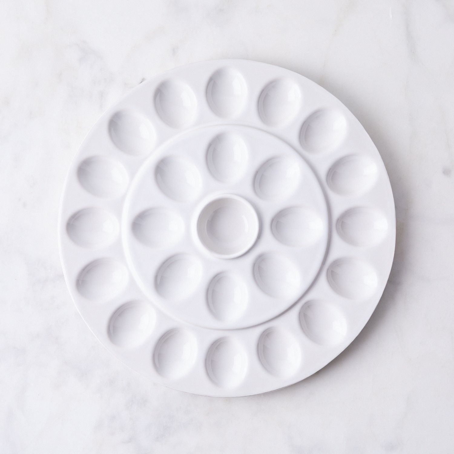 Casafina Ceramic Deviled Egg Serving Platter, White on Food52