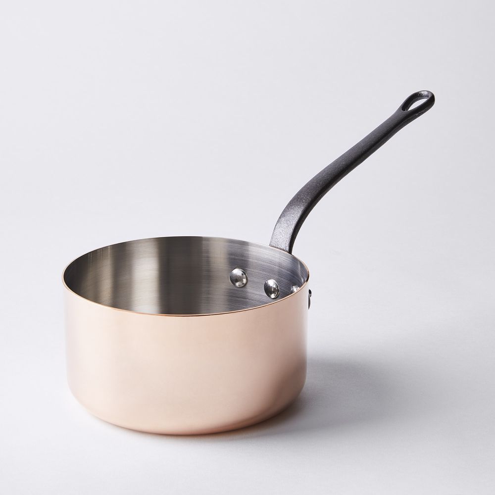 de Buyer French Copper Mini Saucepan With Brass Handle on Food52