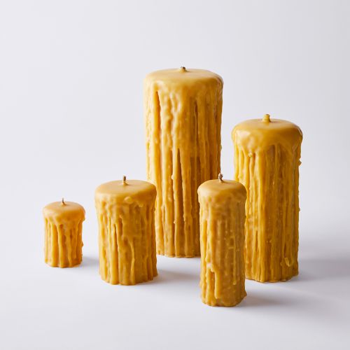 10 pcs Natural beeswax handmade candles 8.5 INCH 