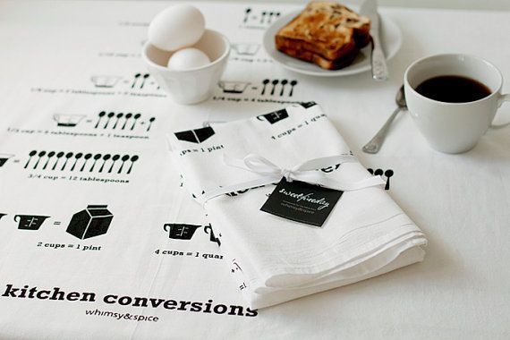 Kitchen conversions tea towel